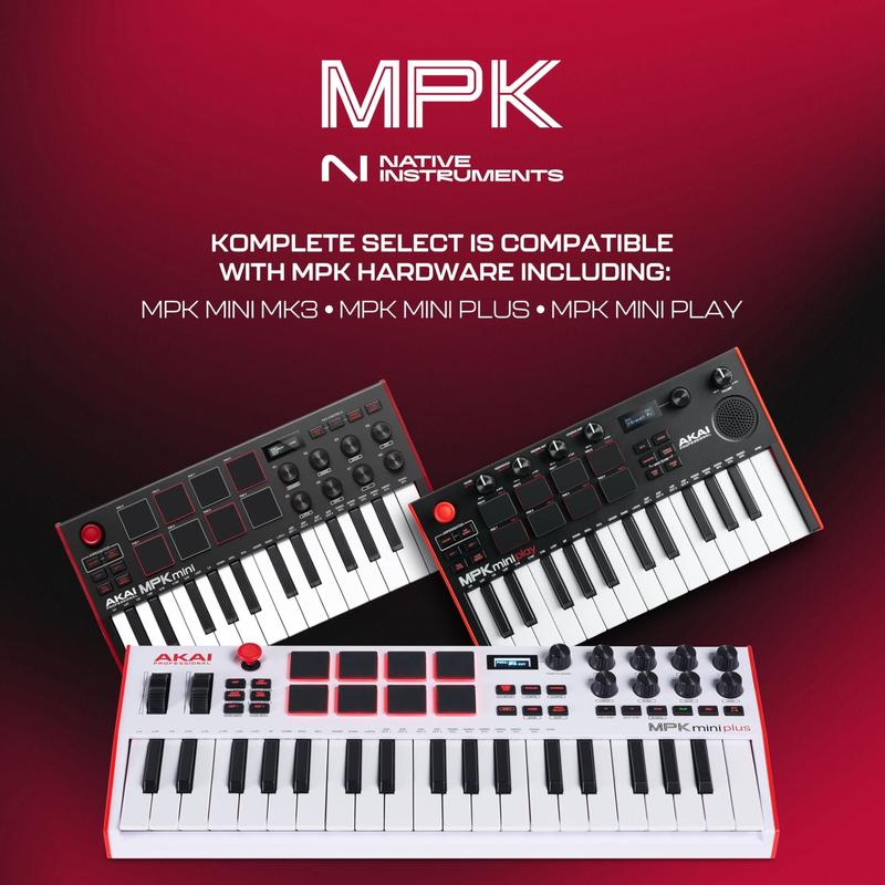 Controlador de teclado USB MIDI Akai Professional MPK Mini Plus